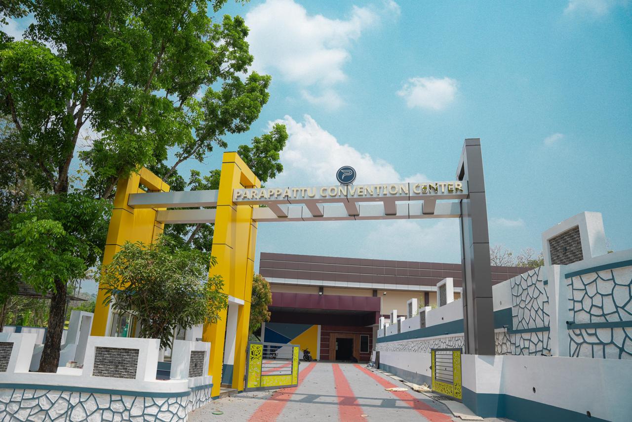 Entrance gate and facade of Parappattu Convention Center